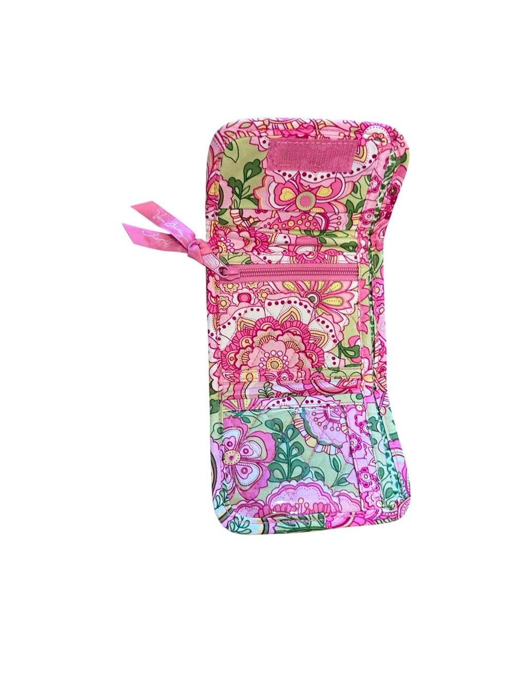 Vera Bradley Pink Petal Pink Quilted Crossbody & Wallet Set Vtg Vintage - Picture 12 of 14